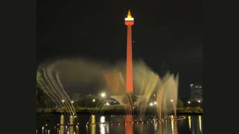 Sambut Libur Akhir Tahun Monas Hadirkan Pertunjukan Air Mancur Menari