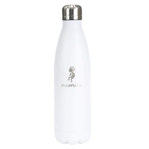 Aquapelli Vacuum Insulated Sport Bottle 16 Ounces Arctic White