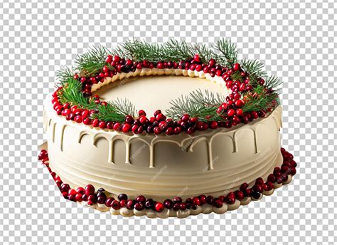 Premium PSD | Traditional luxury iced christmas fruit cake