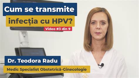 Cum Se Transmite Infec Ia Cu Hpv Dr Teodora Radu Youtube