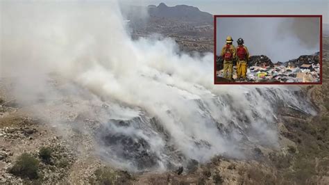 Casi Horas De Fuego Y Contaminaci N En Relleno Sanitario De