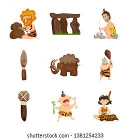 Vector Illustration Ancient Age Sign Set Stock Vector Royalty Free