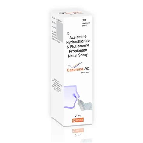 Cazomist Az Nasal Spray Azelastin Hydrochloride 140 Mcg Fluticasone Propionate 50 Mcg At Rs