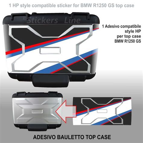 Adesivo Top Case Vario Bmw R Gs Hp Lc Valigie Rosa Dei Venti K