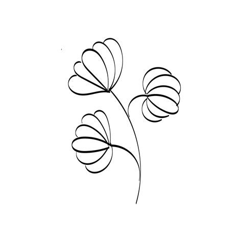 Floral Art. flower drawing with line-art. 11884609 Vector Art at Vecteezy