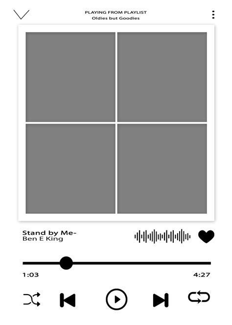 Spotify Printable Template