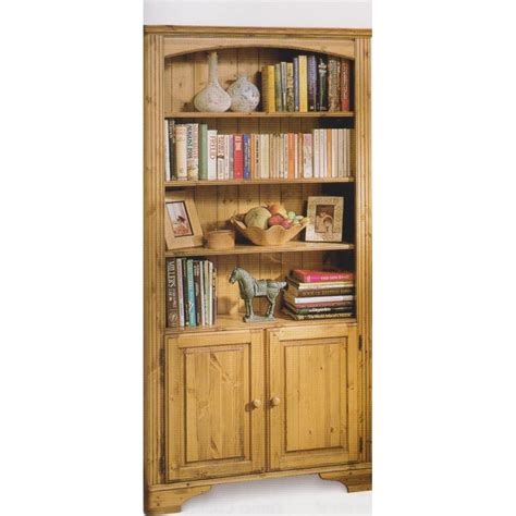 Ducal Pine Tall Bookcase With Doors Off White No 3 Willow Furnishing