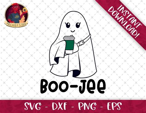 Boo Jee Ghost Svg Bundle Svg Eps Dxf Png Format Bundle Silhouette