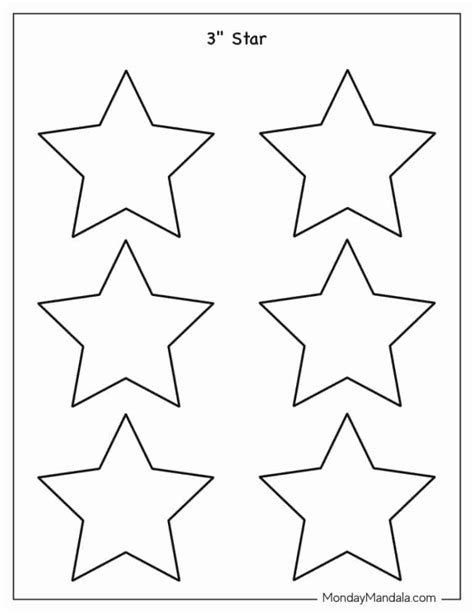 100 Star Templates Free Pdf Printables