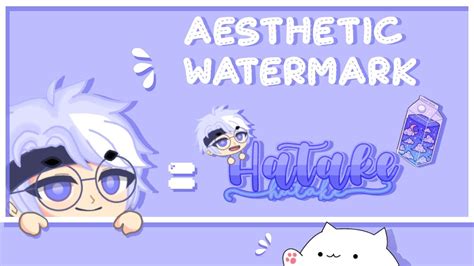 ` How To Make Aesthetic Watermark °ꪾ Youtube