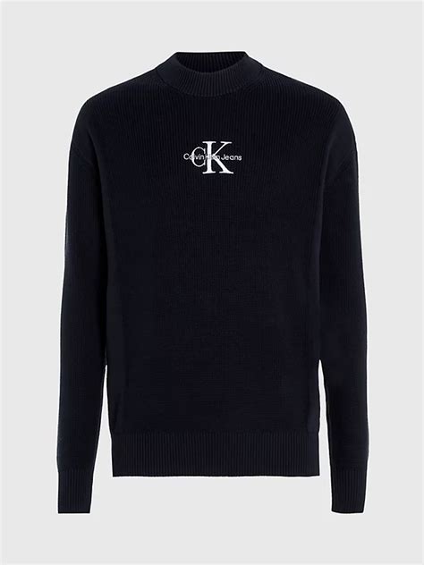 Pull En Coton Avec Monogramme Calvin Klein® J30j324599beh