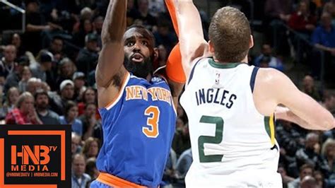 New York Knicks Vs Utah Jazz Full Game Highlights Jan 19 2017 18