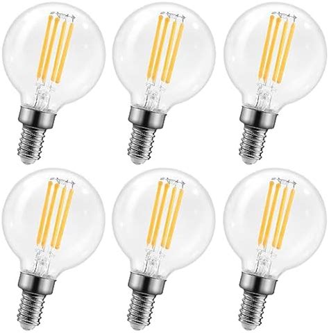 LiteHistory Dimmable G16 5 Led Bulb E12 G16 1 2 Led Candelabra Bulb 40w