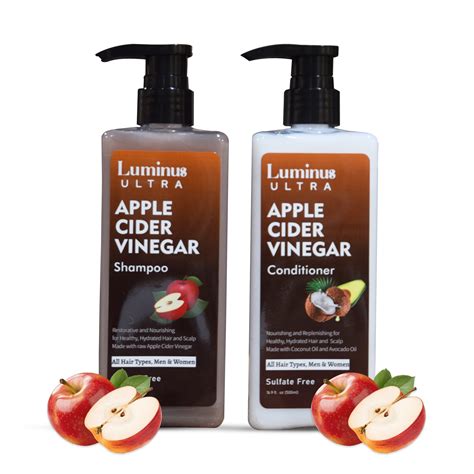 Luminus Ultra Apple Cider Vinegar Shampoo And Conditioner Set With