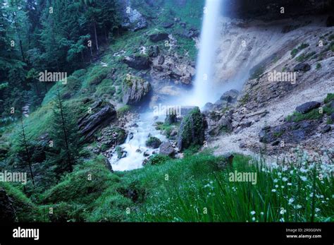 Pericnik Waterfall Triglav National Park Julian Alps Slovenia Stock