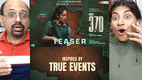 Article 370 Official Teaser Yami Gautam Priya Mani American