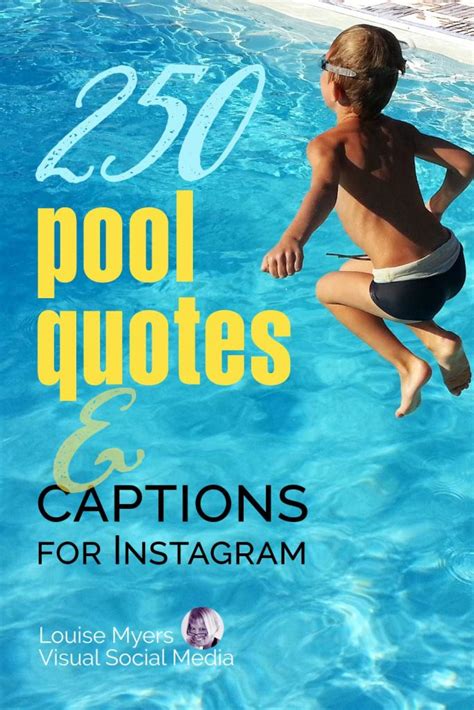 250 Pool Quotes And Captions For Instagram Best Ways To Make A Splash