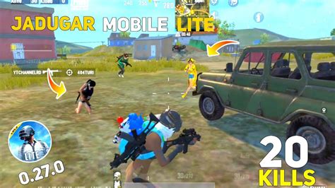 JADUGAR MOBILE LITE 1v4 FASTEST PLAYER PUBG LITE NEW UPDATE SOLO