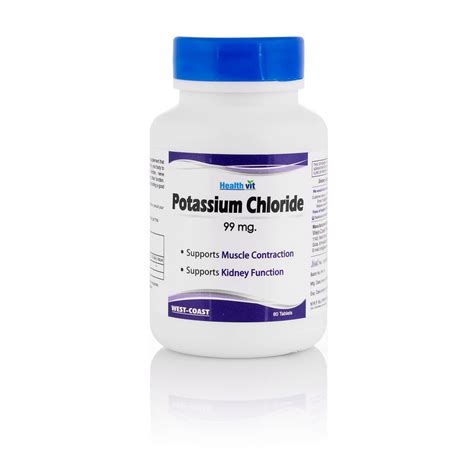 Buy HealthVit Potassium Chloride 99Mg 60 Tablets Online