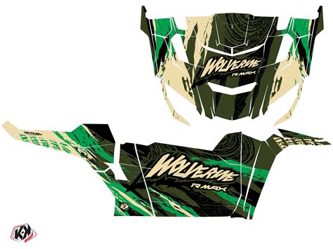 Yamaha Utv Wilder Graphic Kit Green Kutvek