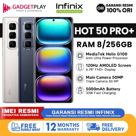 Jual Infinix Hot Pro Plus Gb Gb Garansi Resmi Tahun Shopee Indonesia