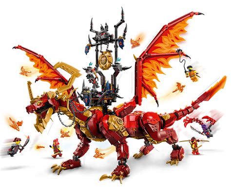 Игрален комплект конструктор ЛЕГО NINJAGO™ 71822 - Дракон източник на ...