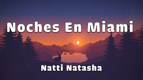 Natti Natasha Noches En Miami Letra Lyrics YouTube