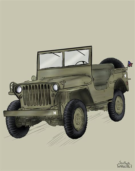 Jeep Sketch by SouthernYankee1863 on DeviantArt