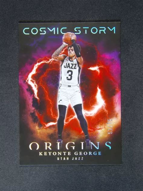 2023 24 PANINI ORIGINS Keyonte George 21 RC Recrue Cosmic Storm SP