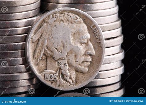 1936 Indian Head Buffalo Nickel Stock Photos - Image: 19959923