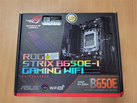 Asus ROG B650e-i just arrived. Will be building in the next few days ...