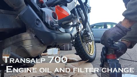 Transalp Oil And Filter Change Youtube