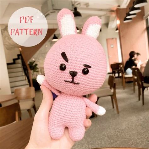 Pattern Bt Cooky Amigurumi Doll Bts Army Kpop Doll Bunny Etsy Uk