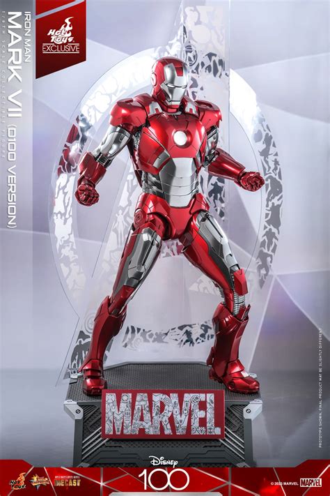 Hot Toys Deploys New Exclusive Iron Man Mark VII Disney 100 Figure