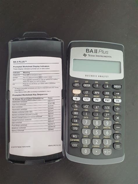 how to use a ba ii plus financial calculator
