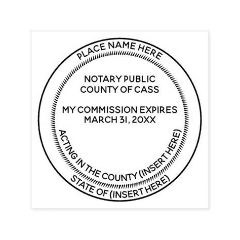 Notary Seal Commission Expiry State And County Self Inking Stamp