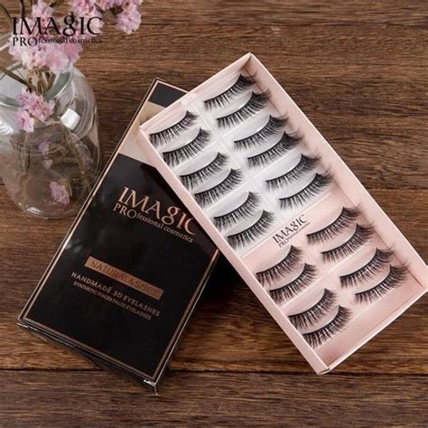 Black Pair Imagic Handmade D Eyelashes Kit For Personal Packaging