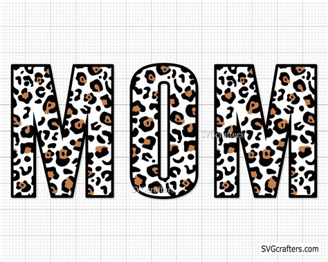 Leopard Mom Svg Leopard Print Svg Mom Leopard Png Mom Life Etsy