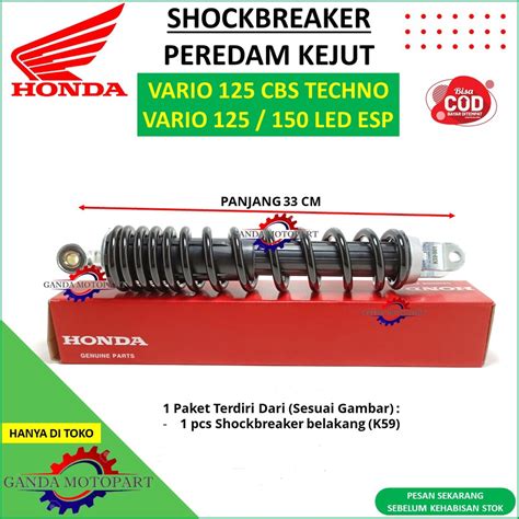 Jual SOK SHOCKBREAKER BELAKANG VARIO 125 CBS TECHNO TEKNO VARIO 125 150