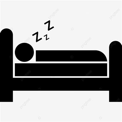 Bed Silhouette Vector Png Sleeping Icon With A Bed Sleeping Sleep