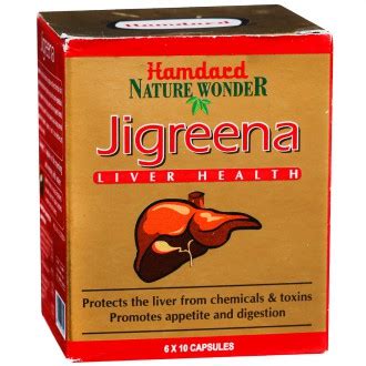 Buy Hamdard Nature Wonder Jigreena Liver Health 6 x 10 Capsules Online ...