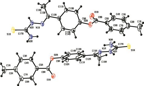 Crystal Structure Of E Car Bamo Thio Yl Hydrazin Yl Idene