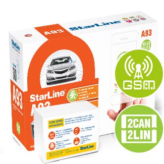 StarLine A93v2 2CAN-2LIN + GSM автосигнализации starline купить в ...