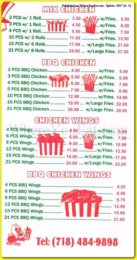 Us Fried Chicken Restaurant In Brooklyn Official Menus And Photos