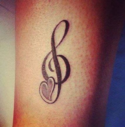 Meaningful Treble Clef Tattoo Designs For Music Lovers