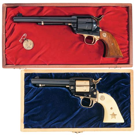 Two Cased Commemorative Colt Single Action Revolvers Rock Island Auction