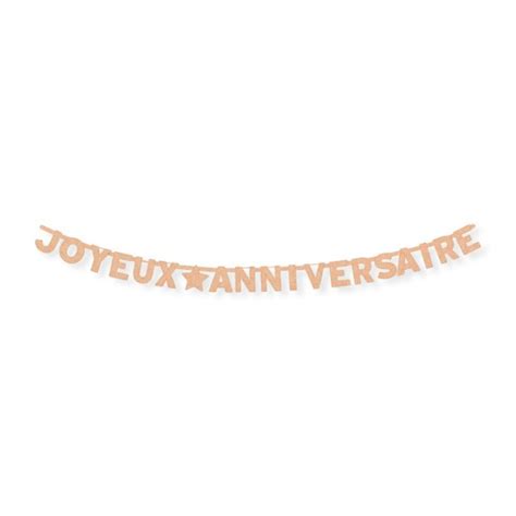 Guirlande Joyeux anniversaire kraft Fêtes en folie