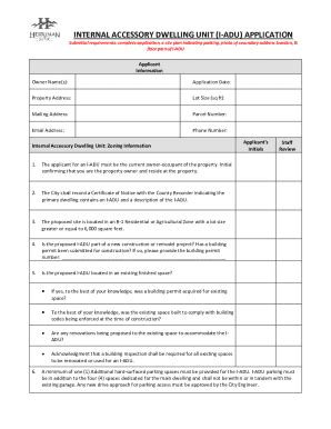 Fillable Online Application Instructions For Accessory Dwelling Units