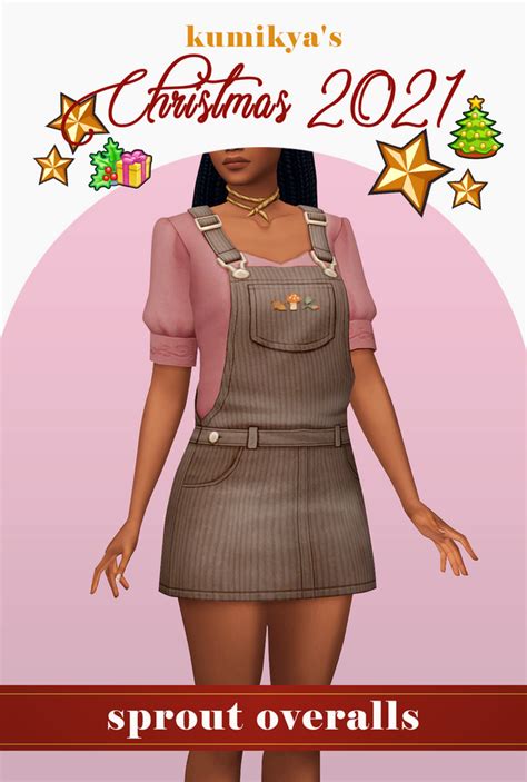 Sprout Overalls Kumikya On Patreon Sims 4 Sims 4 Clothing Sims