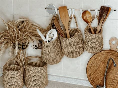 Jute Hanging Plants For Hanging Baskets Wall Hanging Basket Baskets